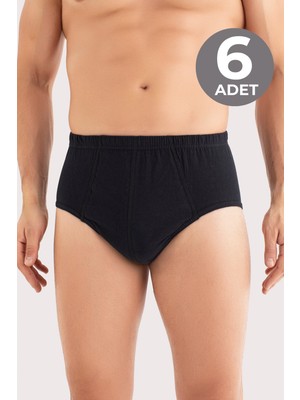 Arma Yıldız Erkek Pamuklu Siyah Külot 6'lı Paket