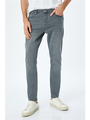 Koton Mıcheal Skinny Gri Erkek Jean Pantolon 5SAM40051ID
