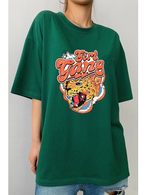 Only Trendwear Unisex Girl Gang Baskılı T-Shirt