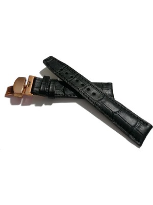 Fado &hertür Saate &uygun  Kelebek  Toka  24 Mm  Siyah Kordon   (190 ) Rose    Toka