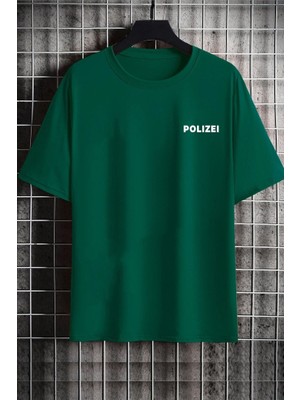 Only Trendwear Unisex Polizei Baskılı T-Shirt