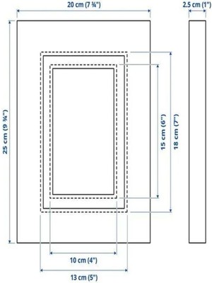 IKEA Edsbruk Resim Fotoğraf Çerçevesi Beyaz 13X18 cm