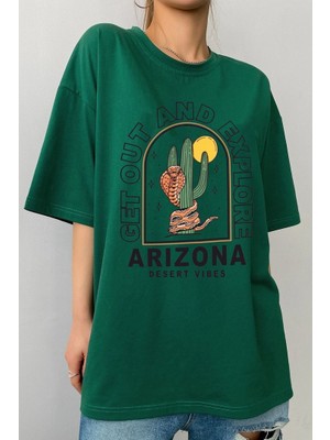 Only Trendwear Unisex Arizona Baskılı T-Shirt