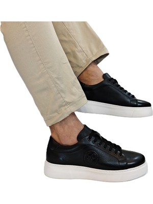 Voyager 6204 Siyah-Beyaz  Erkek Ayakkabı