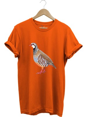 Avcılık Keklik Avcılığı Keklik Kuşu Baskılı Regular Fit %100 Pamuk T-Shirt