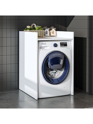 Çamaşır-Kurutma Makinesi Dolabı Kapaksız Banyo Dolabı 65 cm