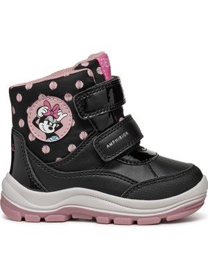 Geox Kız Bebek Siyah Flanfil Abx Bantlı Waterproof Deri Bot B463WC0BCMNC9289