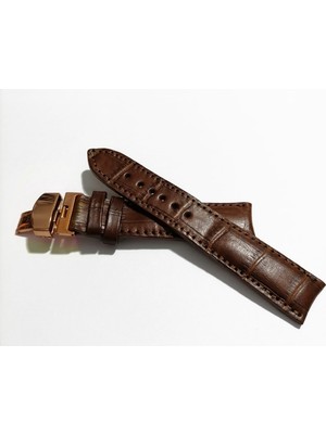 Fado &hertür Saate &uygun  Kelebek  Toka  24 Mm  Kahve Kordon   (194)  Rose Toka