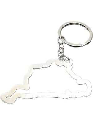 Schulzz Eu Nürburgring Pist Haritası Şeklinde Anahtarlık