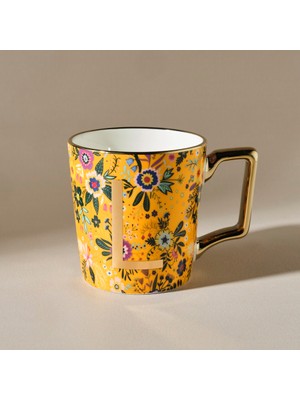 Karaca Flower L Harfli Kupa 350 ml