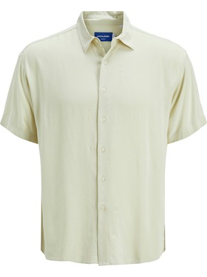 Jack&jones Joshua Viscose Erkek Sarı Klasik Yaka Gömlek
