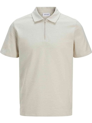 Jack & Jones Jack&jones Benja Erkek Bej Kapüşonlu Polo Tişört