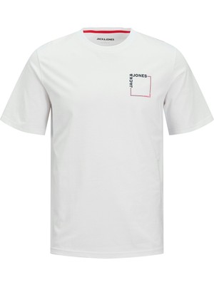Jack & Jones  Verner Crew Neck Erkek Beyaz Yuvarlak Yaka Tişört