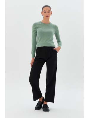 Shopping Shop Bisiklet Yaka Triko Kazak Çağla