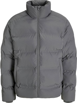 Jack&jones Soho Puffer Collar Erkek Gri Dik Yaka Mont