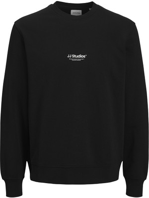 Jack&jones Soho Crew Neck Erkek Siyah Yuvarlak Yaka Sweatshirt