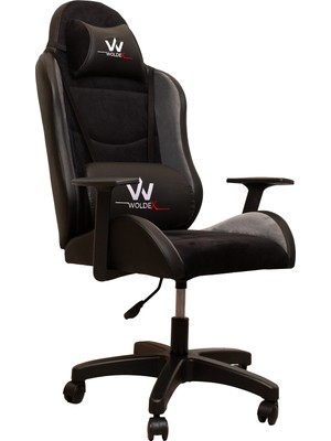 Woldex Vivo Oyuncu Koltuğu Kumaş Siyah-Gri