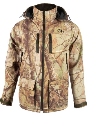 Challenger - Softshell Mont Rüzgara ve Suya Geçirmez Avcı Montu Orman Kamuflajı