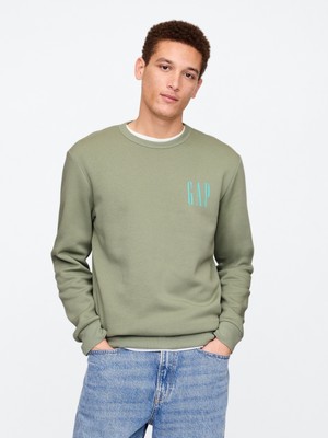 Erkek Yeşil Gap Logo Fleece Sweatshirt