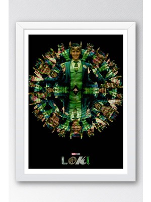 Loki Çerçeveli Tablo - Marvel Dizi Posteri Tablo
