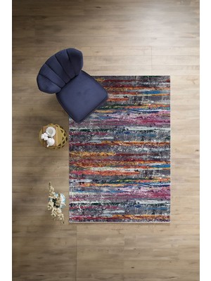 Napoli Home Dijital Baskılı Sade Düz Model Yıkanabilir Kaymaz Yolluk Mutfak Salon Halısı, Sade-67-Renkli,