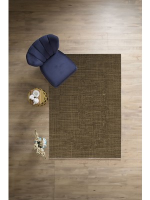 Napoli Home Dijital Sade Dekoratif Modern Desen Yıkanabilir Kaymaz Yolluk Mutfak Salon Halısı, Sade-108-Vizon,