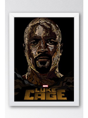 Luke Cage Çerçeveli Tablo - Marvel Dizi Posteri Tablo