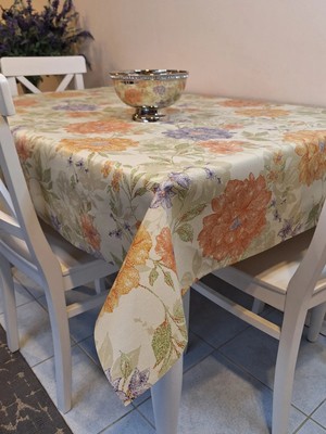 Başak Ev Tekstili Elyaflı Pvc Muşamba - Desenli Silinebilir Masa Örtüsü