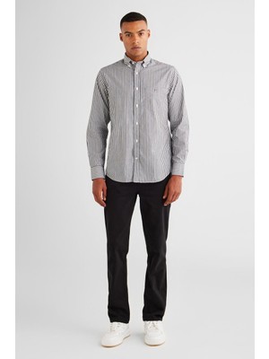 Erkek Regular Fit Pantolon - Siyah