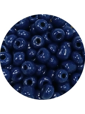 Royaleks Dökme Cam Kum Boncuk Büyük Boy (6/0) 4 mm - 20 Gram - Lacivert - BNC098