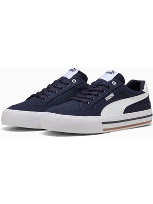 Unisex Court Classic Vulcanised Sneakers - Lacivert