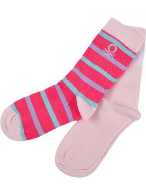 Kız Çocuk2 Li Soket Çorap - Pembe