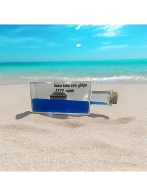 Kişiye Özel Yazılı Batmayan Aşk Gemisi Sevgiliye Hediye