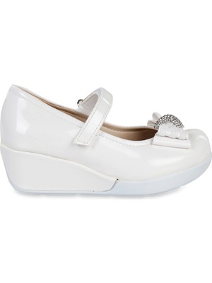 450-2 Civil 26-30 Numara Abiye Ayakkabı Beyaz-Kahverengi