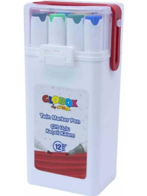 Globox Çift Uçlu Keçeli Kalem 12Lİ