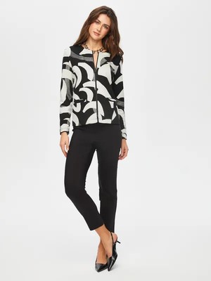 Faik Sönmez Soyut Desen Örme Ceket 006