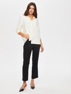 Faik Sönmez Zincir Şerit Detaylı Şık Gömlek 014