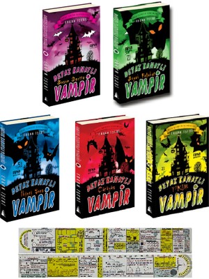 Beyaz Kanatlı Vampir Serisi 1. 2. 3. 4. 5. Kitaplar Set  (Matematik Öğreten Cetvel) - Erkan İşeri