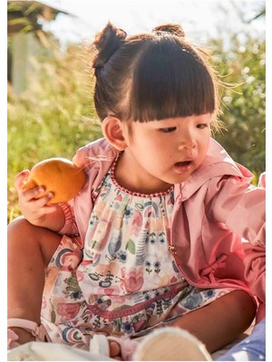 Mayoral Yazlık Kız Bebek Baskılı Elbise - Pembe