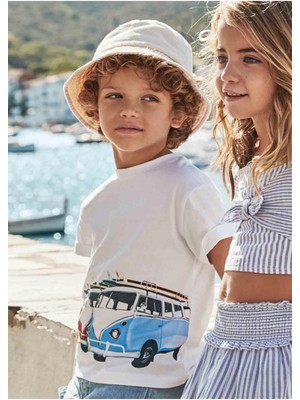 Mayoral Yazlık Erkek Çocuk T-Shirt - Beyaz