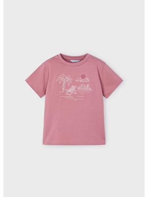 Mayoral Yazlık Erkek Çocuk T-Shirt - Gül Kurusu