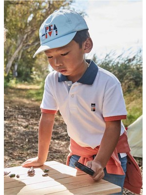 Mayoral Yazlık Erkek Çocuk Polo Yaka T-Shirt - Beyaz