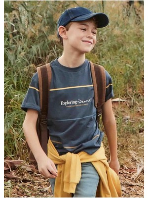 Mayoral Yazlık Erkek Çocuk Baskılı T-Shirt - Lacivert