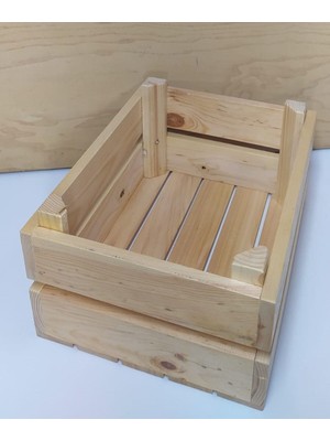 Ahsap Kasa Büyük Lüx Natural