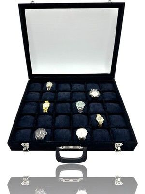 Dijital Çarşı Richbox Bond 30'lu Saat Çantası Alcantara Siyah