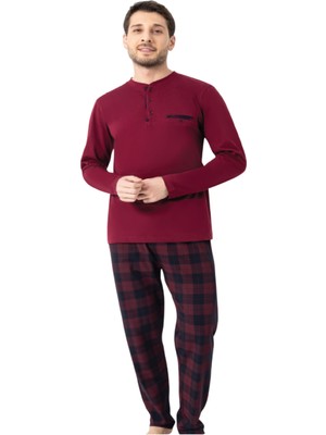 Erdem Erkek Ekoseli Pijama Takımı DFN1009