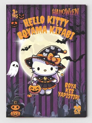 ZNC   Hello Kitty ve Toca Boca (Halloween Temalı) Boyama Kitabı (20 Tam Sayfa Resimli Boyama Kitabı)