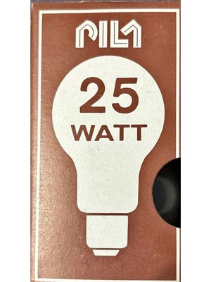 Pila 25 Watt Soft Ampul / Sarı Işık