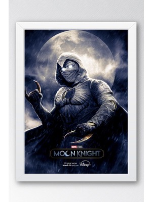 Moon Knight Çerçeveli Tablo - Moon Knight Marvel Dizi Posteri Tablo