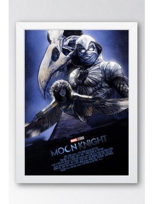 Moon Knight Çerçeveli Tablo - Moon Knight Marvel Dizi Posteri Tablo
